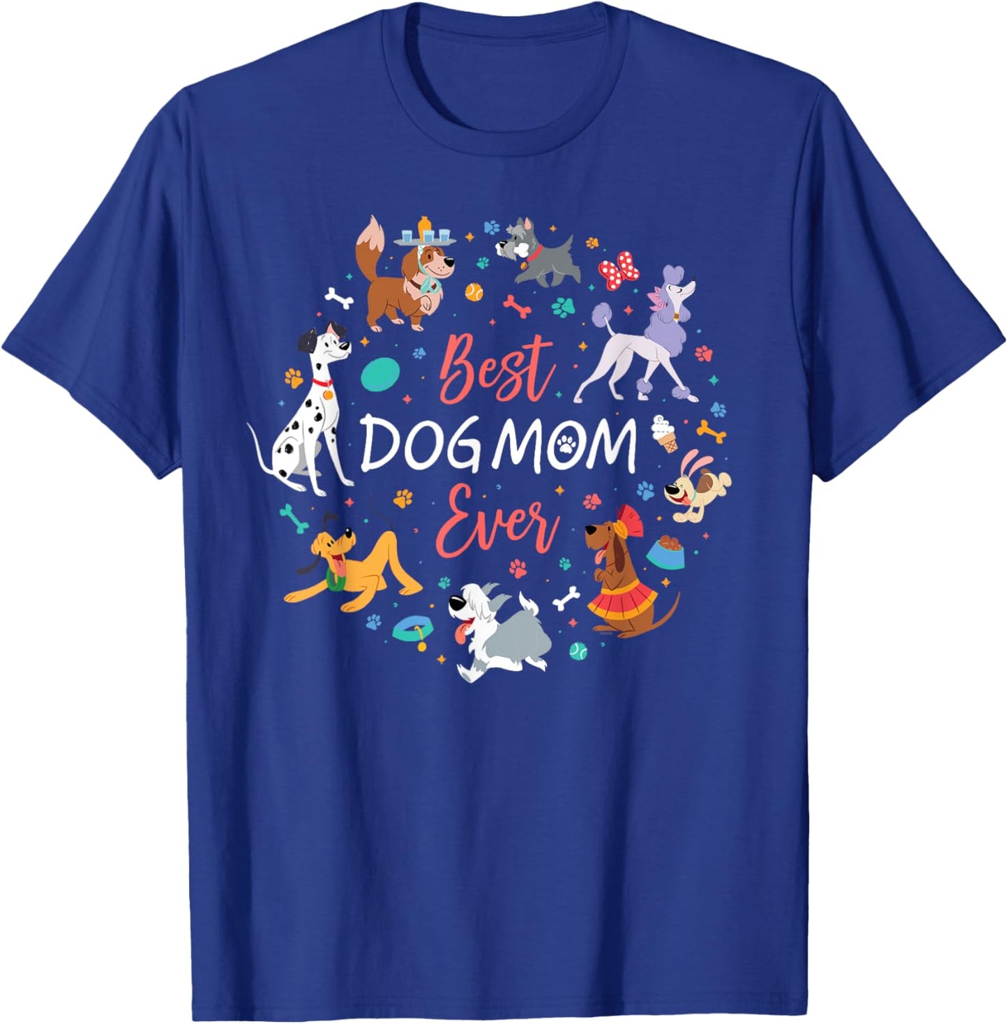 Disney Pet Parent Mother’s Day Disney Dogs Best Dog Mom Ever T-Shirt - T-Shirt | Royal