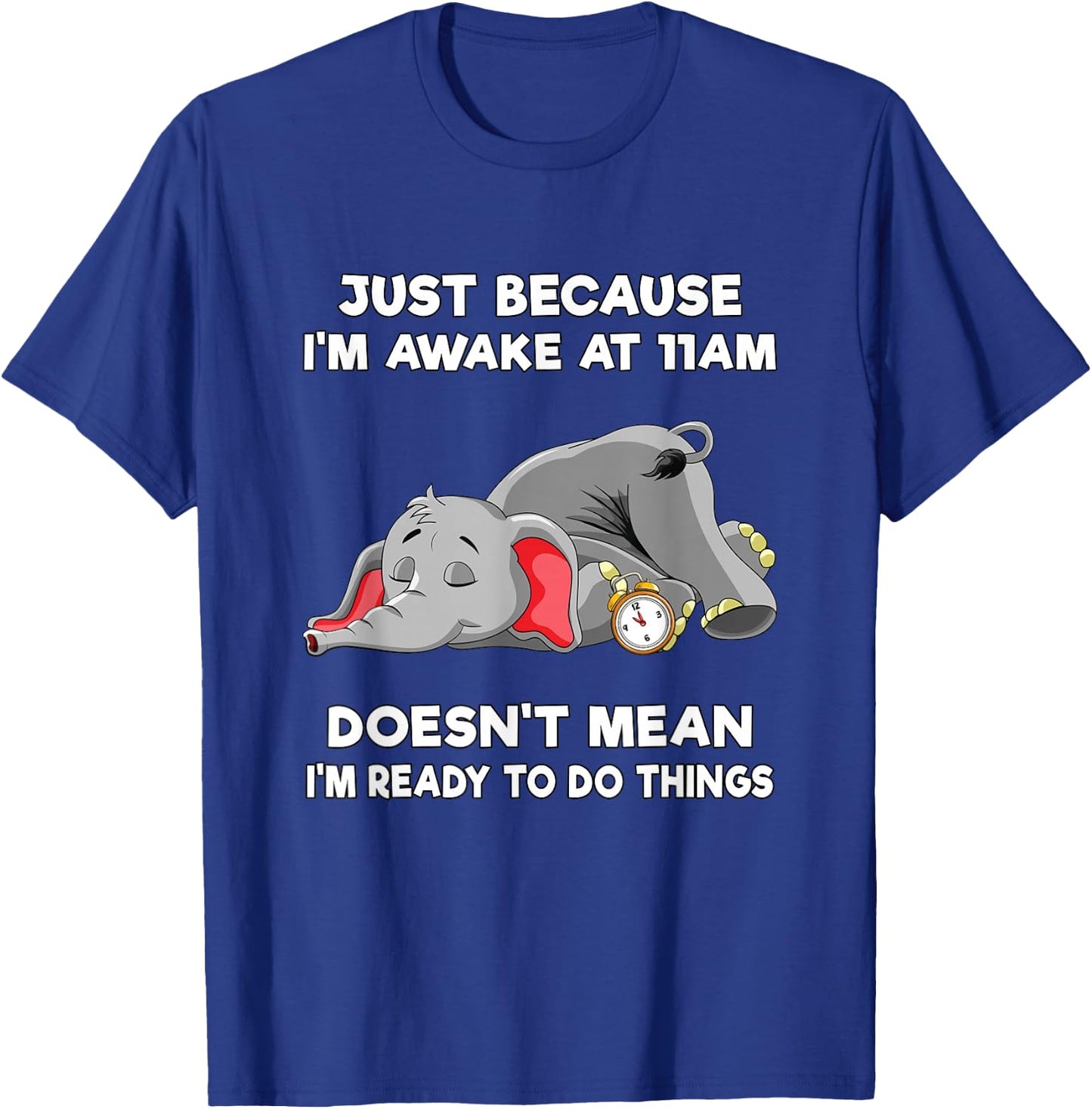 Teen Girl Trendy Stuff Tweens Just Because I'm Awake at 11am T-Shirt - T-Shirt | Royal