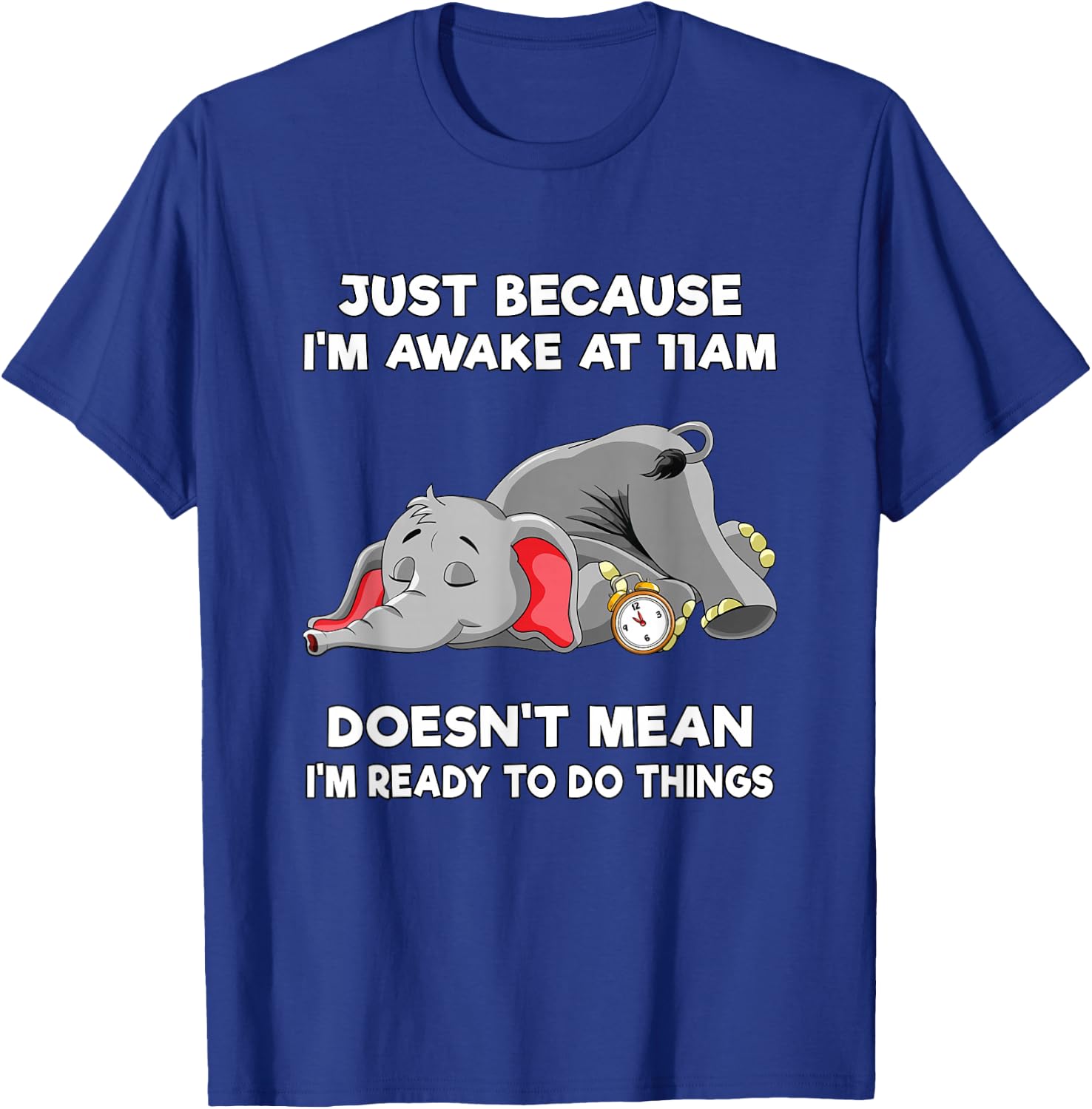 Teen Girl Trendy Stuff Tweens Just Because I'm Awake at 11am T-Shirt - T-Shirt | Royal