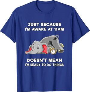 Teen Girl Trendy Stuff Tweens Just Because I'm Awake at 11am T-Shirt - T-Shirt | Royal