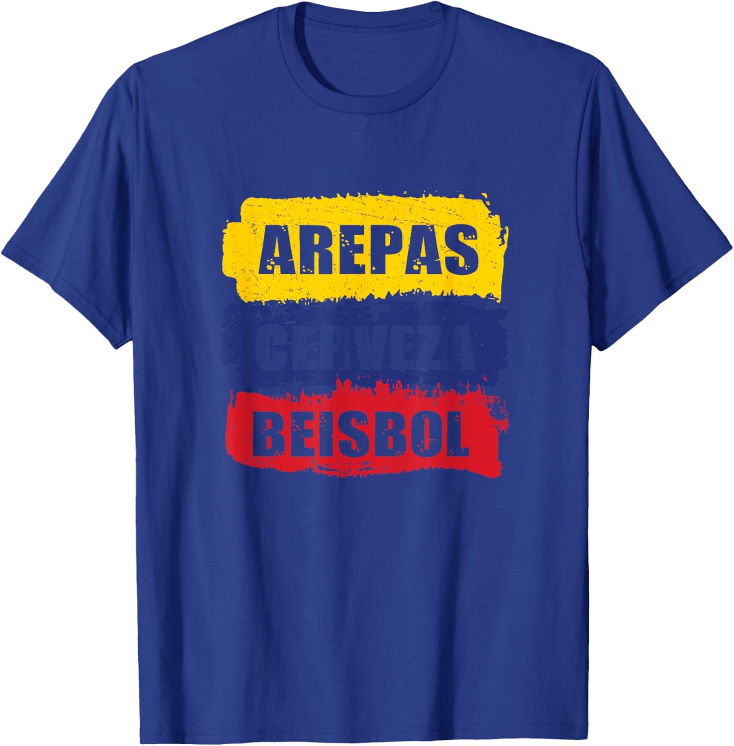 Awesome Arepas Cerveza Beisbol For Arepa Power Arepas Lover T-Shirt - T-Shirt | Royal