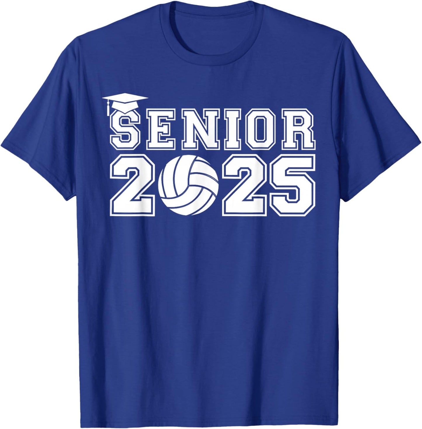 Volleyball Senior 2025 Graduation Class Of 2025 Graduate T-Shirt - T-Shirt | Royal