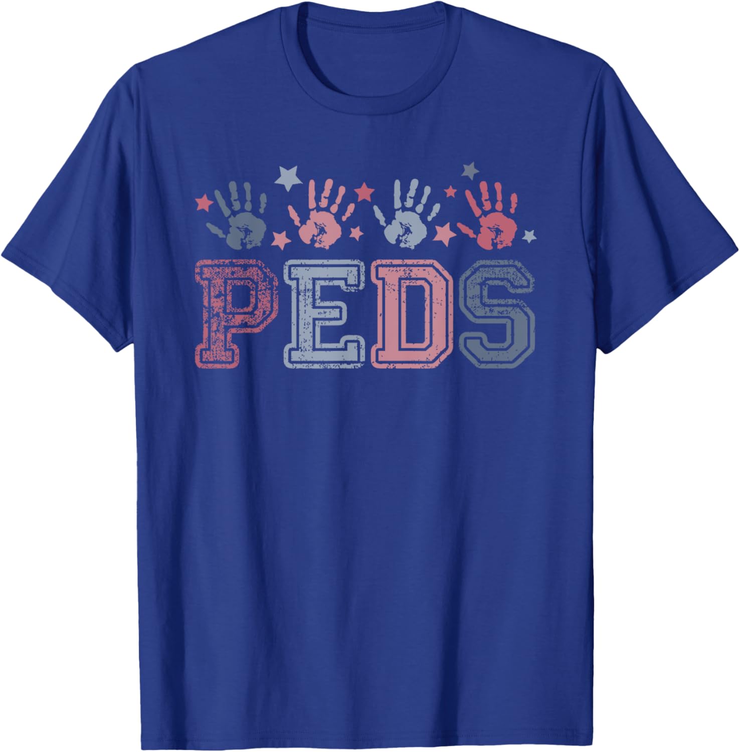 Pediatrics nurse Vintage Patriotic Peds Nurse 4th of July Men T-Shirt - T-Shirt | Royal