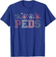Pediatrics nurse Vintage Patriotic Peds Nurse 4th of July Men T-Shirt - T-Shirt | Royal