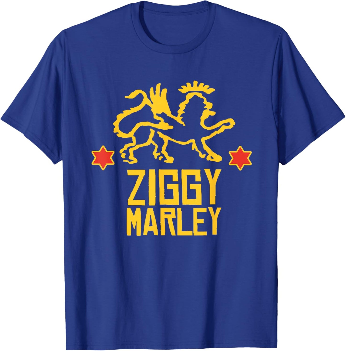 Ziggy Marley - Official Merchandise - Lion Logo Stars T-Shirt - T-Shirt | Royal