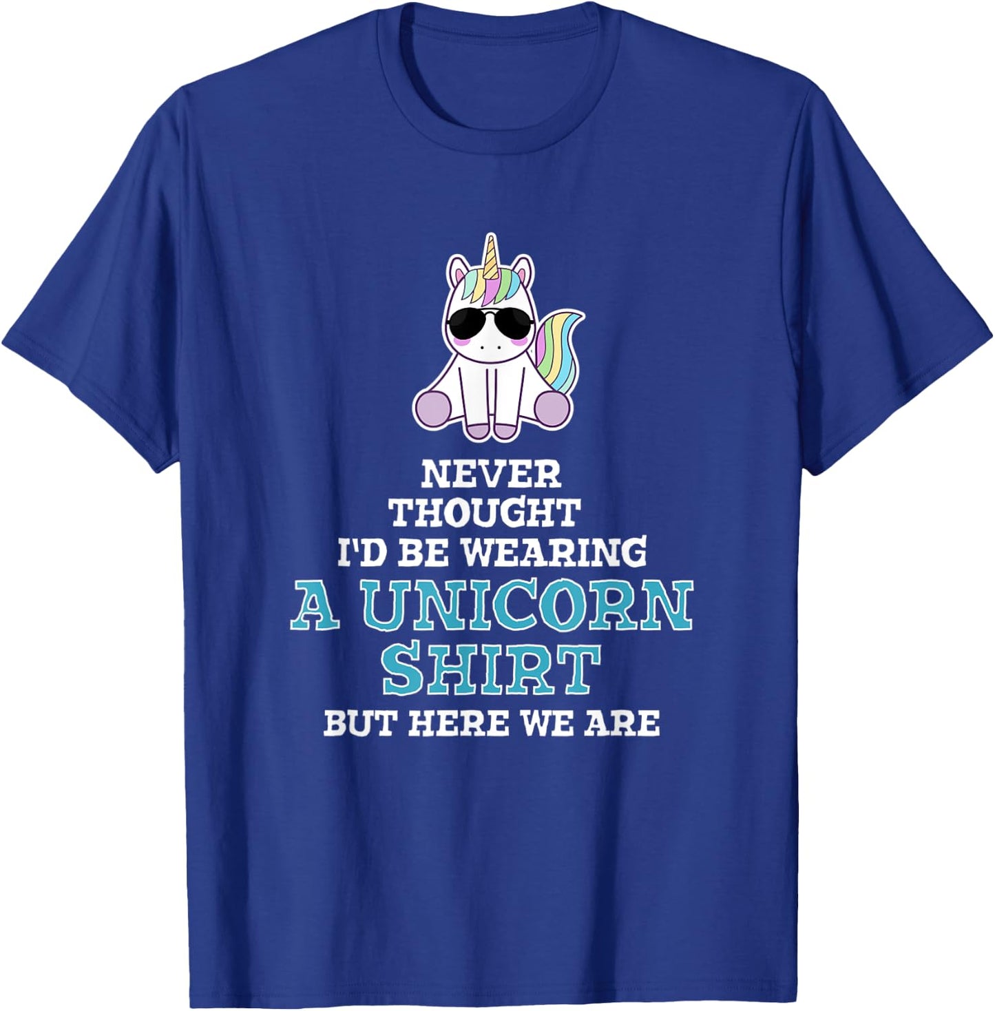 Manly Unicorn Gift Dad Grandpa or Bro - Funny Unicorn T-Shirt - T-Shirt | Royal