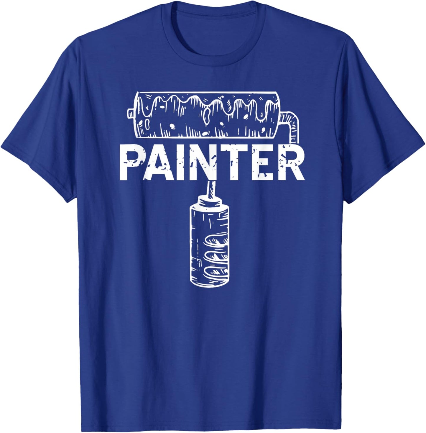 Painter Roll Minimalism Style Building T-Shirt - T-Shirt | Royal