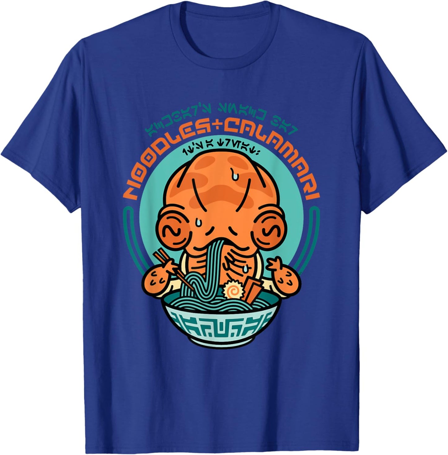Star Wars Ackbar’s Snack Bar Noodles & Calamari Restaurant T-Shirt - T-Shirt | Royal