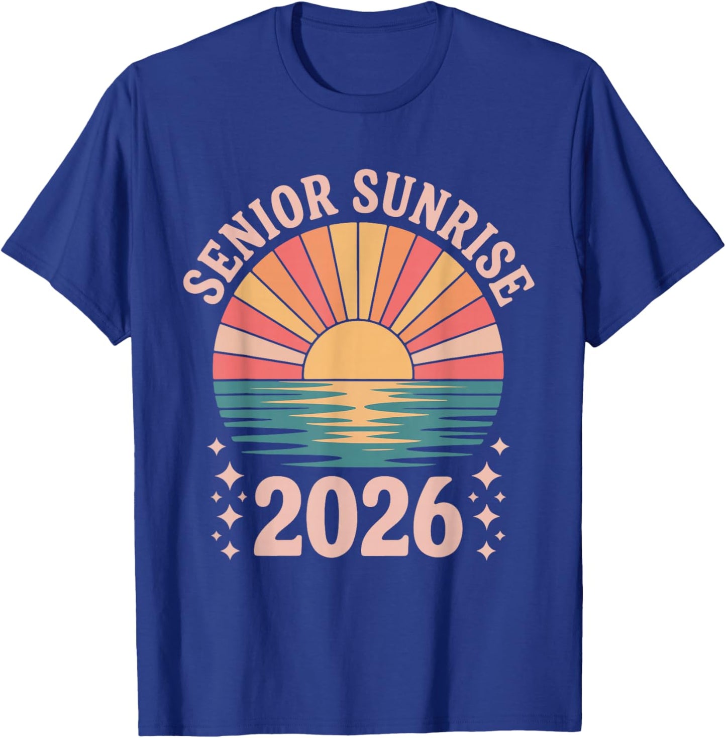 Vintage SENIOR SUNRISE 2026 Seniors of class graduation T-Shirt - T-Shirt | Royal