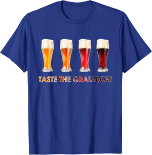 Craft Beers - Taste The Grainbow - Craft Beer Lover Gift T-Shirt - T-Shirt | Royal