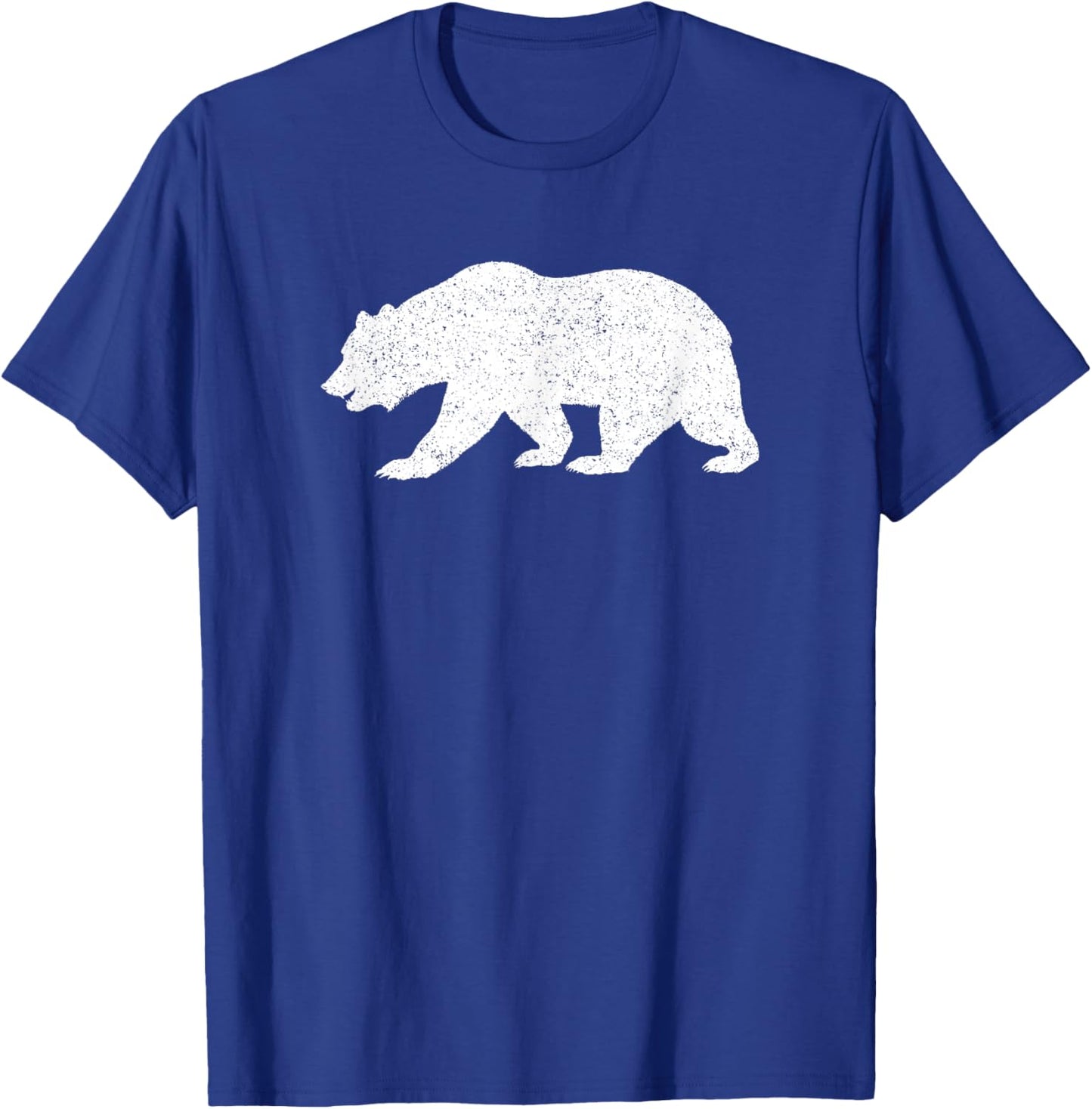 California Grizzly Bear State Flag CALI Republic Silhouette T-Shirt - T-Shirt | Royal