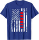 US American Flag Hockey Patriotic women kids Hockey T-Shirt - T-Shirt | Royal