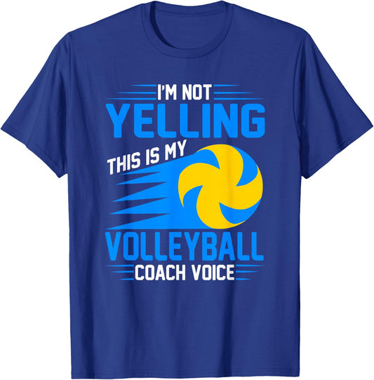 Volleyball Coaching Voice - Assistant Volleyball Coach T-Shirt - T-Shirt | Royal