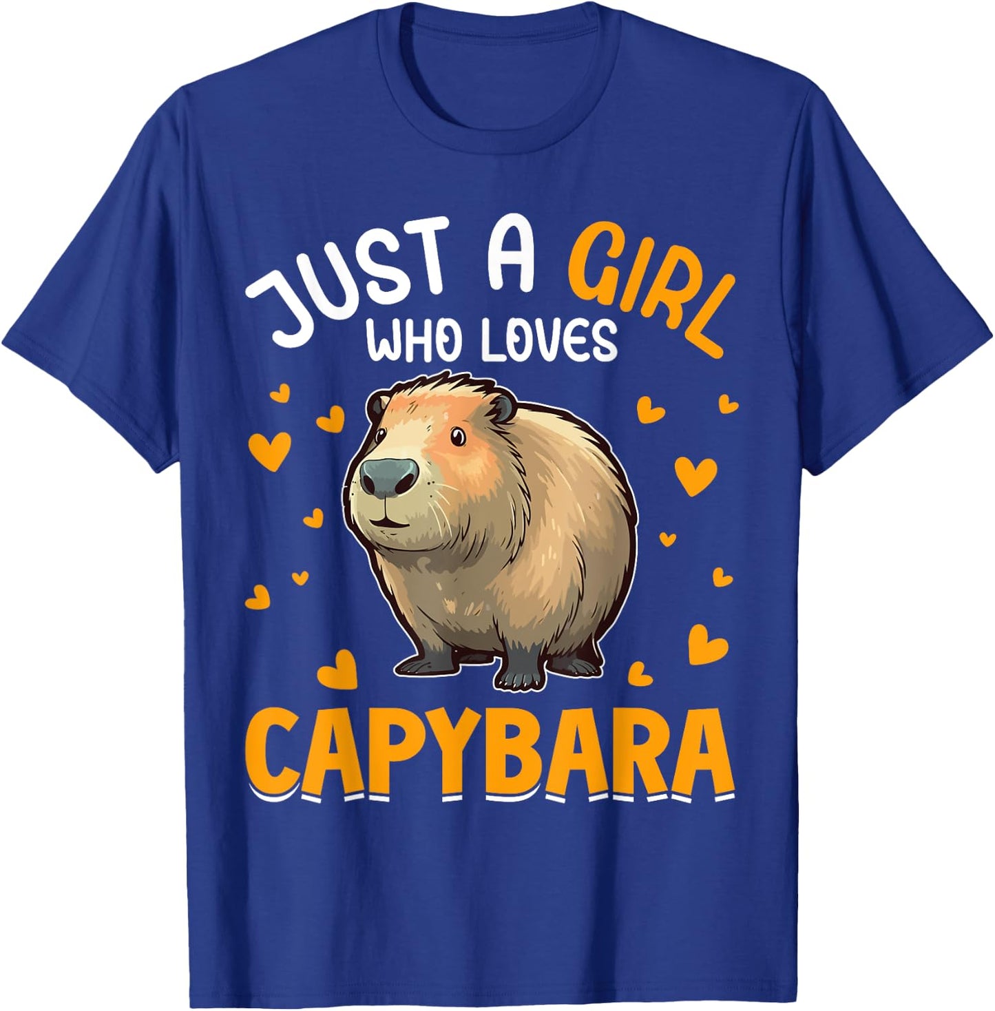Just A Girl Who Loves Capybara T-Shirt - T-Shirt | Royal