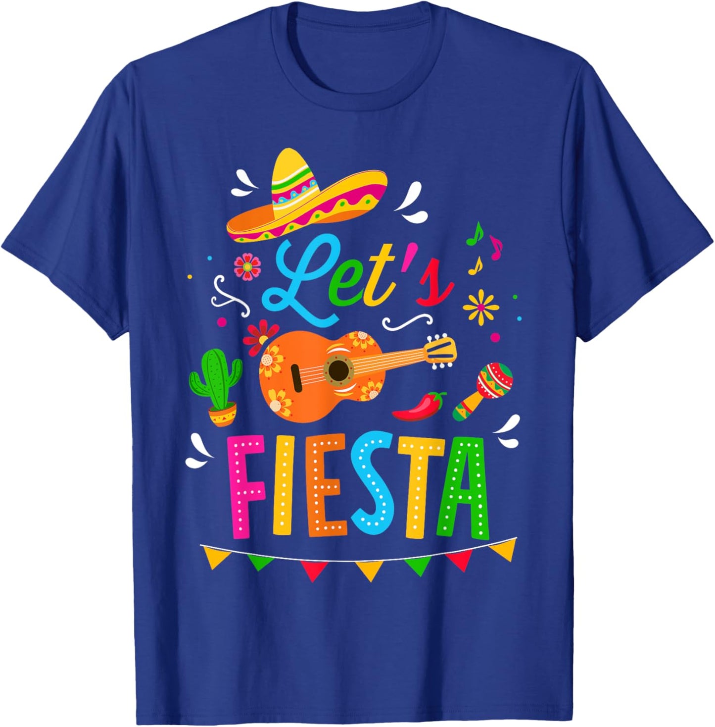 Let's fiesta for funny Cinco de Mayo costume party T-Shirt - T-Shirt | Royal