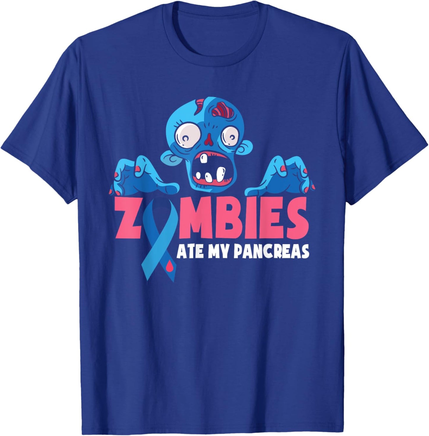Diabetes Awareness Toddler Zombies Ate My Pancreas T-Shirt - T-Shirt | Royal