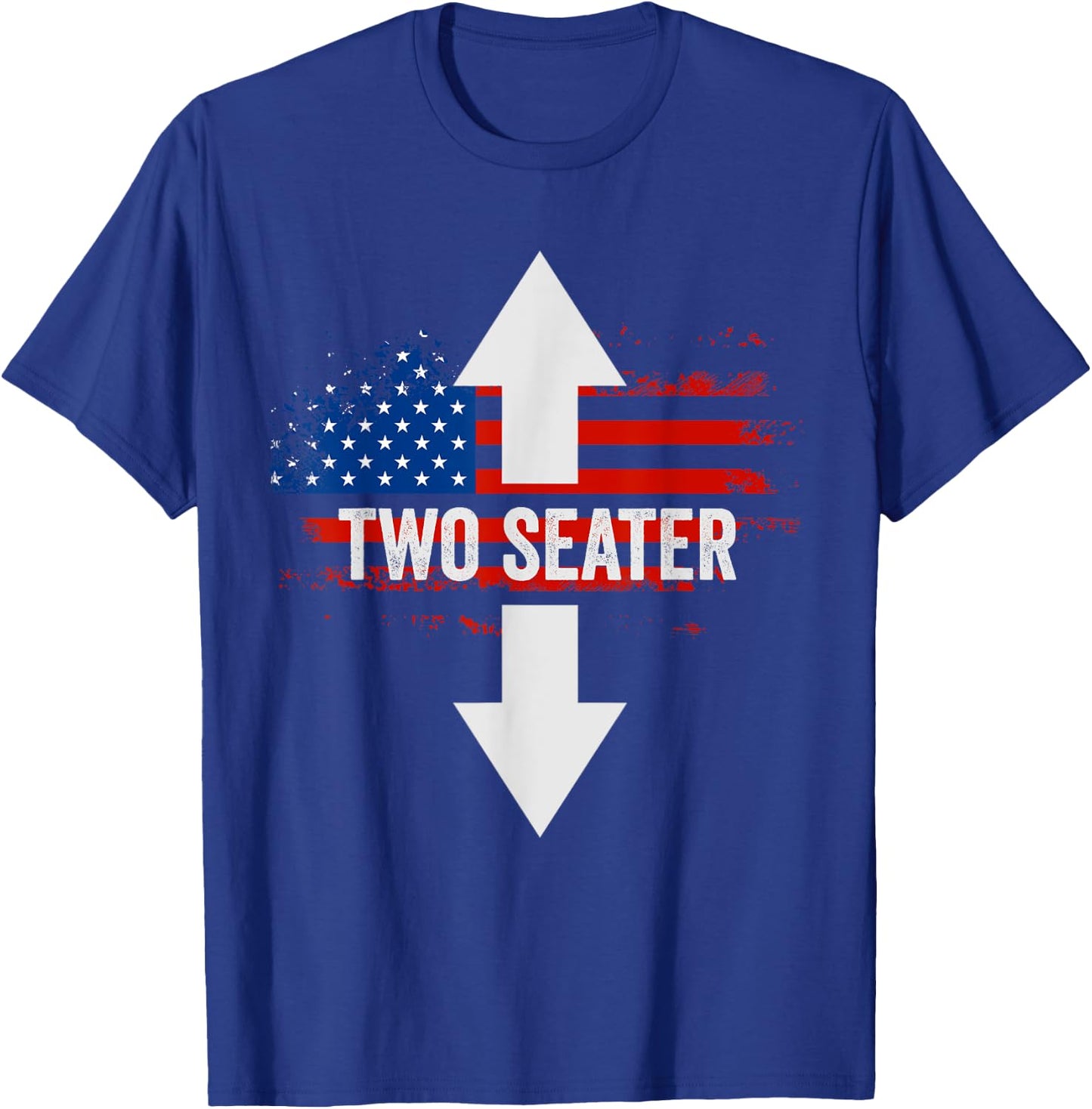 Funny 4th Of July Dirty Adult Humor Two Seater T-Shirt - T-Shirt | Royal