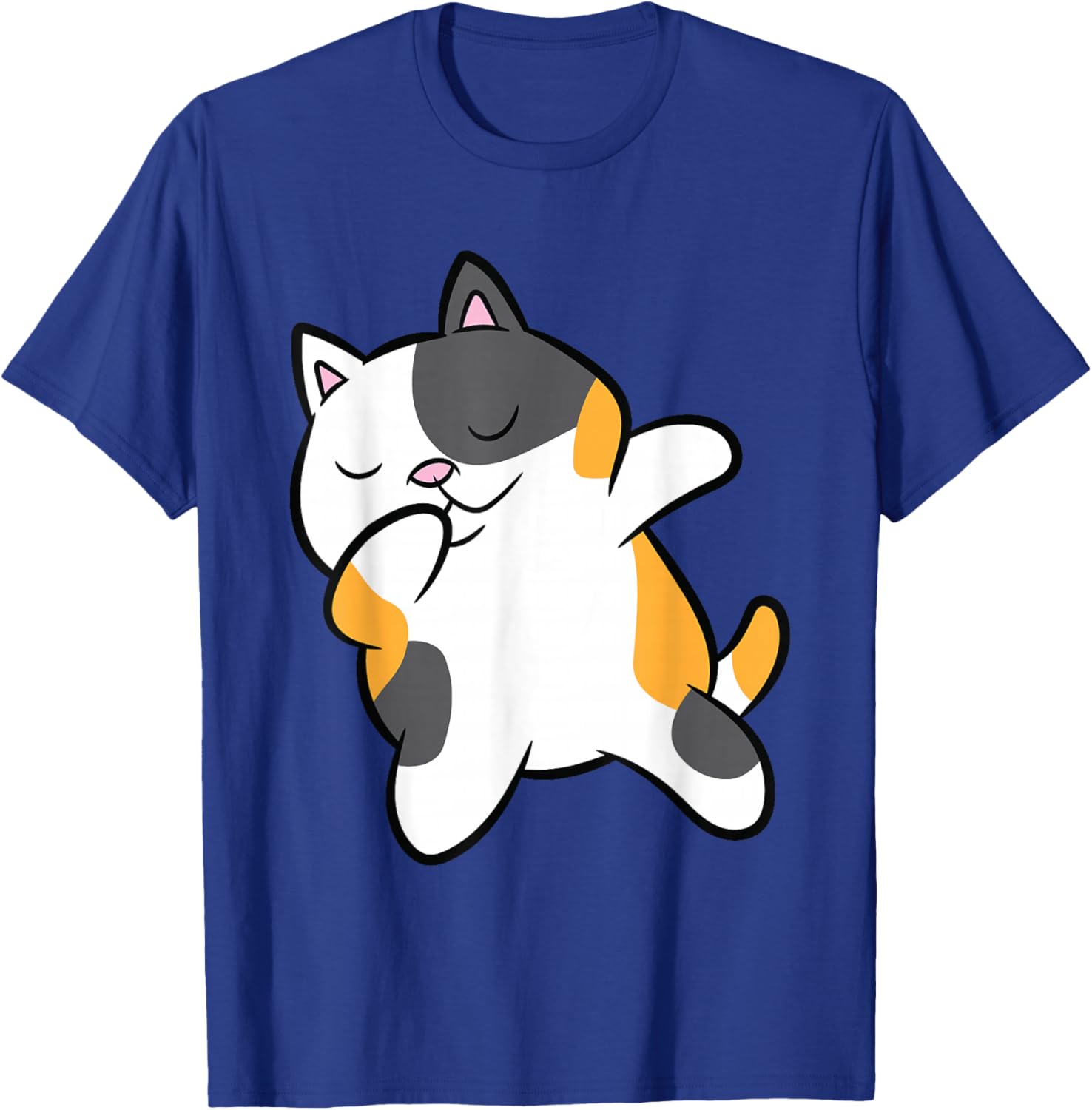 Dabbing Calico Cat Cute Dabbing Calico Cat T-Shirt - T-Shirt | Royal