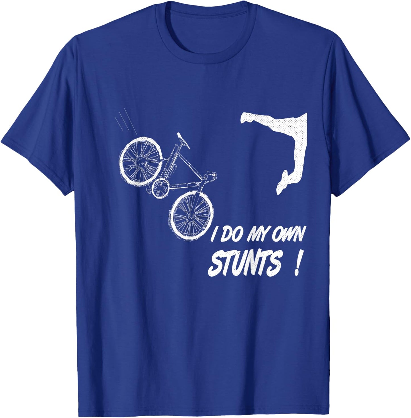 Cyclist bike, bicycle crash accident humor funny bikes T-Shirt - T-Shirt | Royal