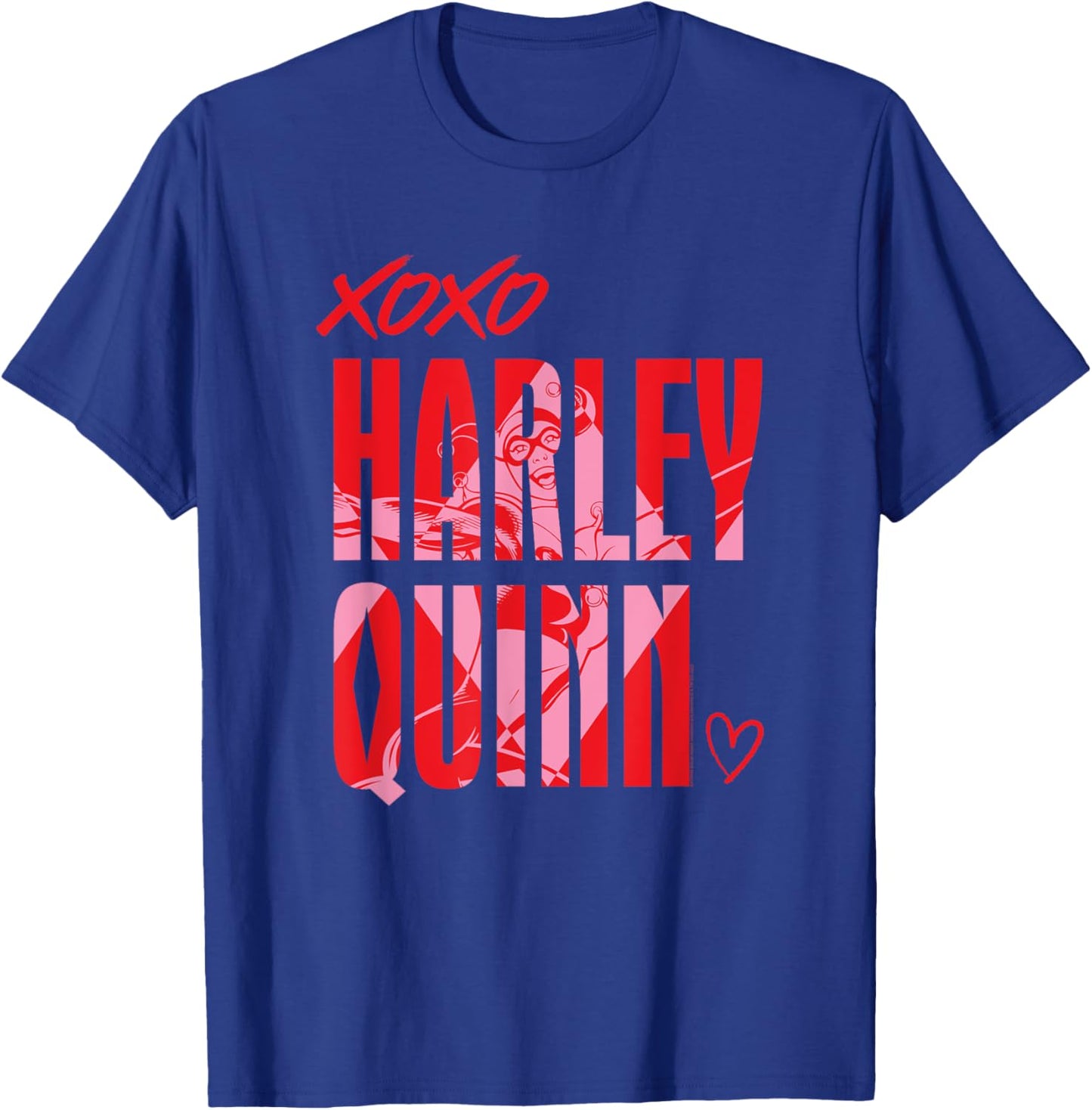DC Comics Harley Quinn XOXO T-Shirt - T-Shirt | Royal