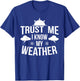 Weather Meteorologist Gift Forecaster Weatherman Climate Fun T-Shirt - T-Shirt | Royal