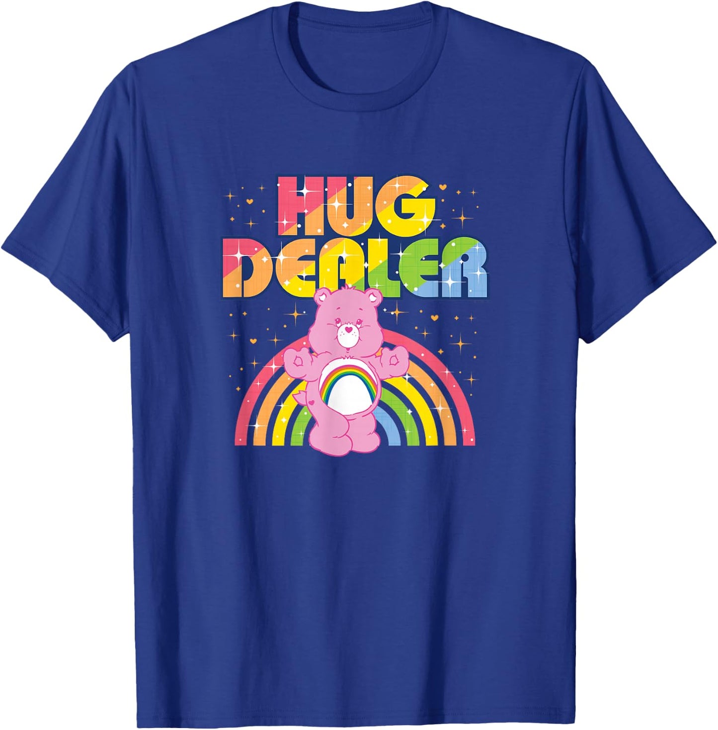 Care Bears Hug Dealer Rainbow Retro Cartoon T-Shirt - T-Shirt | Royal