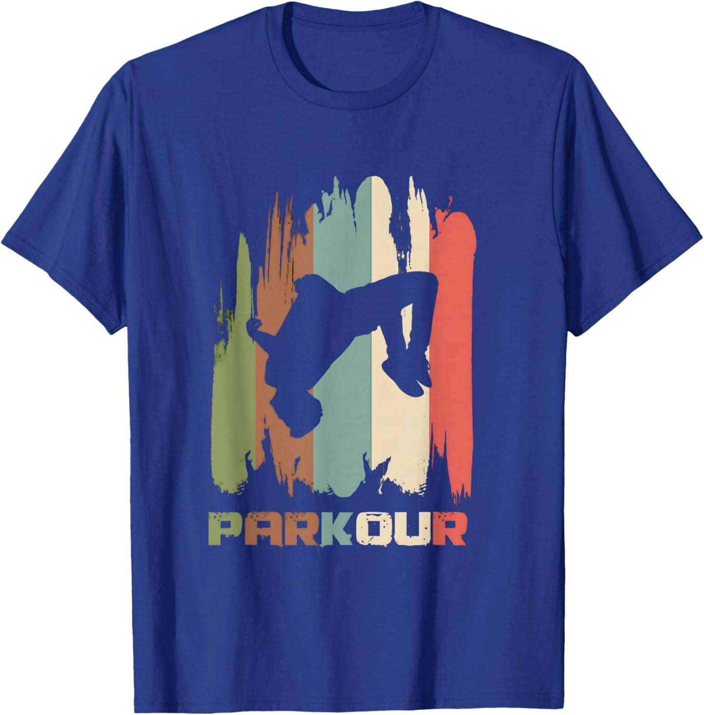 Vintage parkour boys Shirt parkour Lovers and girls T-Shirt - T-Shirt | Royal