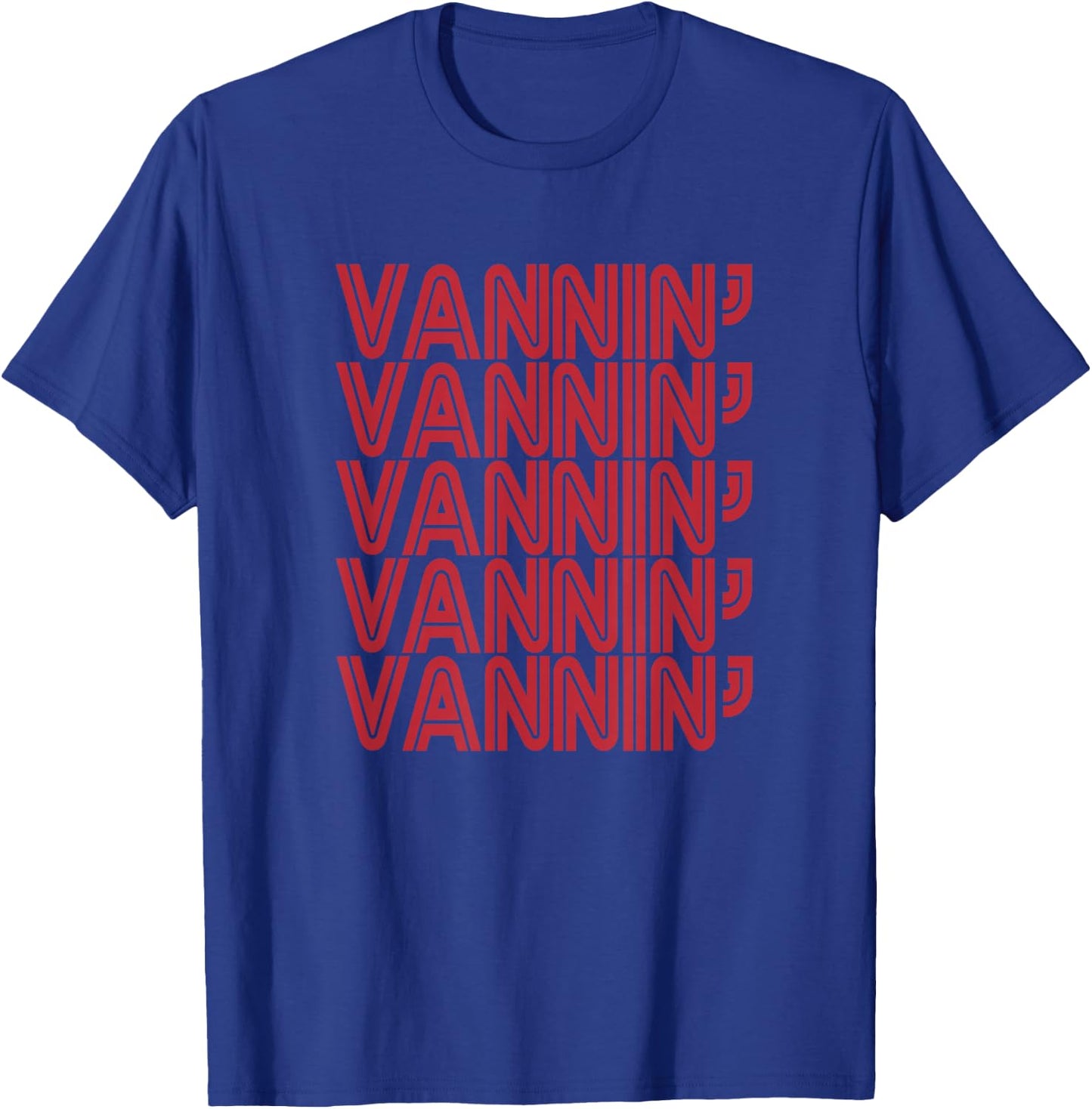 VANNIN' Retro Red Design T-Shirt - T-Shirt | Royal