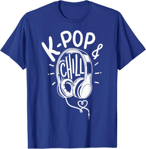 K-Pop Music Headphone Gift T-Shirt - T-Shirt | Royal