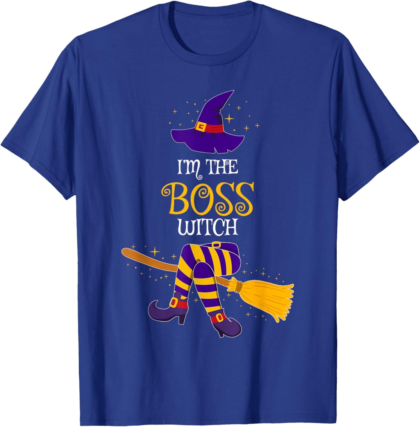 I’m The Boss Witch Family Matching Costume Halloween T-Shirt - T-Shirt | Royal