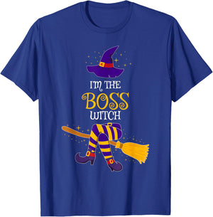 I’m The Boss Witch Family Matching Costume Halloween T-Shirt - T-Shirt | Royal