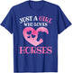 Just A Girl Who Loves Horses Horse Lover Horseback Riding T-Shirt - T-Shirt | Royal