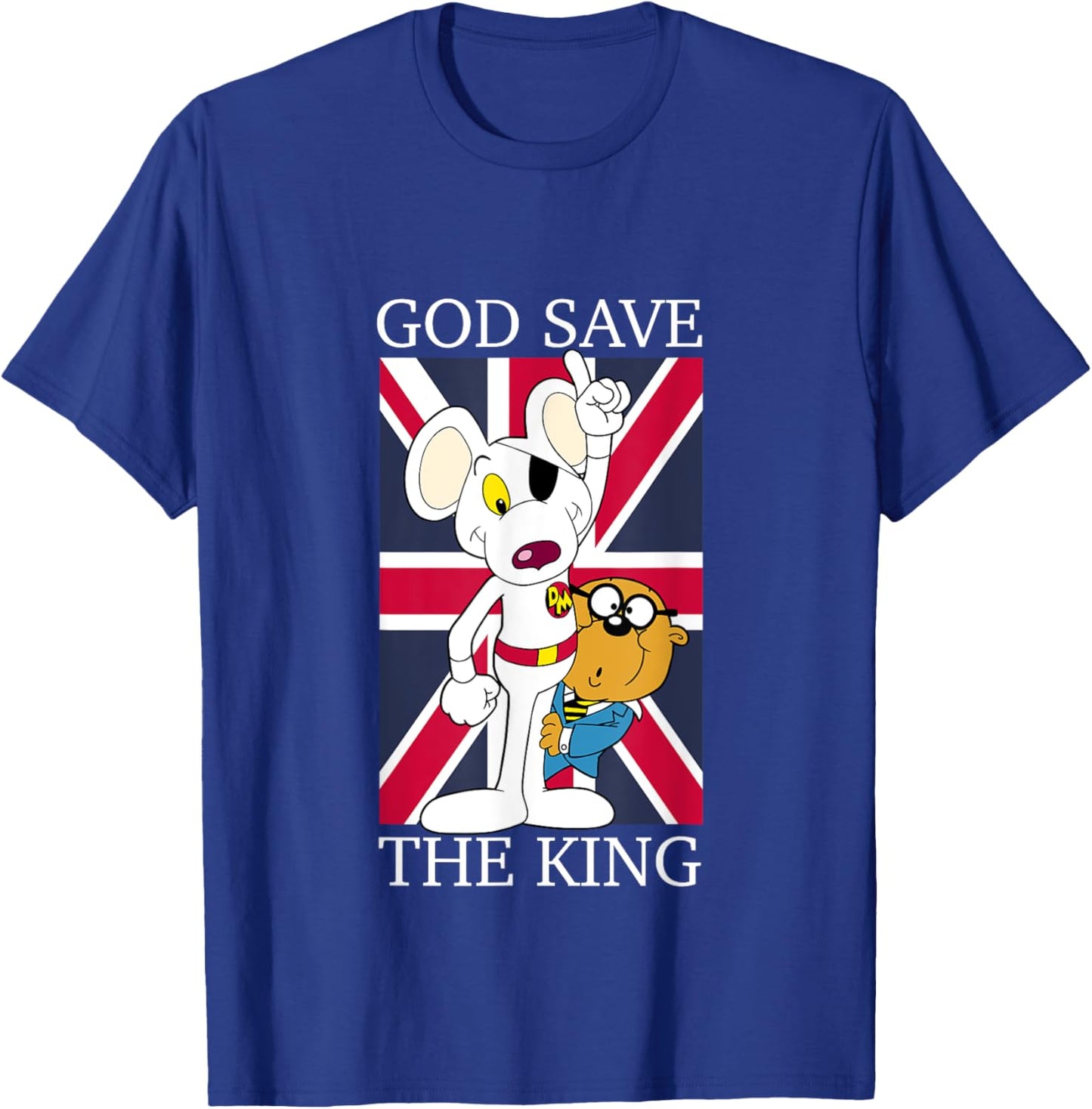 Danger Mouse God Save The King T-Shirt - T-Shirt | Royal