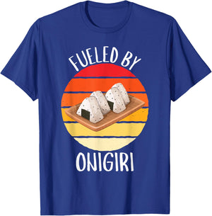 Retro Fueled By Onigiri Vintage Onigiri Lover T-Shirt - T-Shirt | Royal