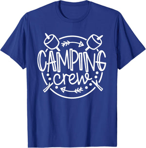 Camping Crew Campfire Summer Camp Vacation Family Matching T-Shirt - T-Shirt | Royal