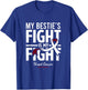 Throat Cancer Bestie Survivor Support Friend T-Shirt - T-Shirt | Royal