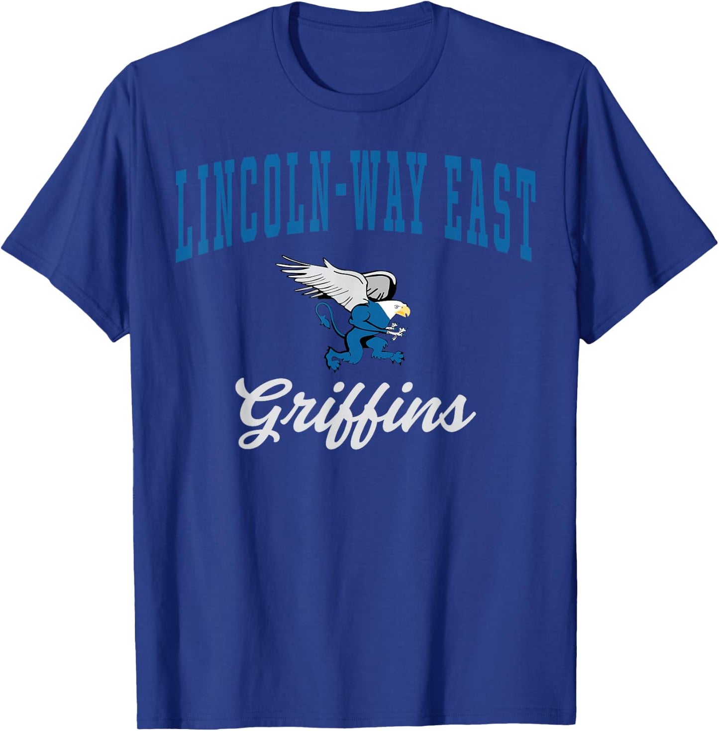 Lincoln-Way East High School Griffins C7 T-Shirt - T-Shirt | Royal