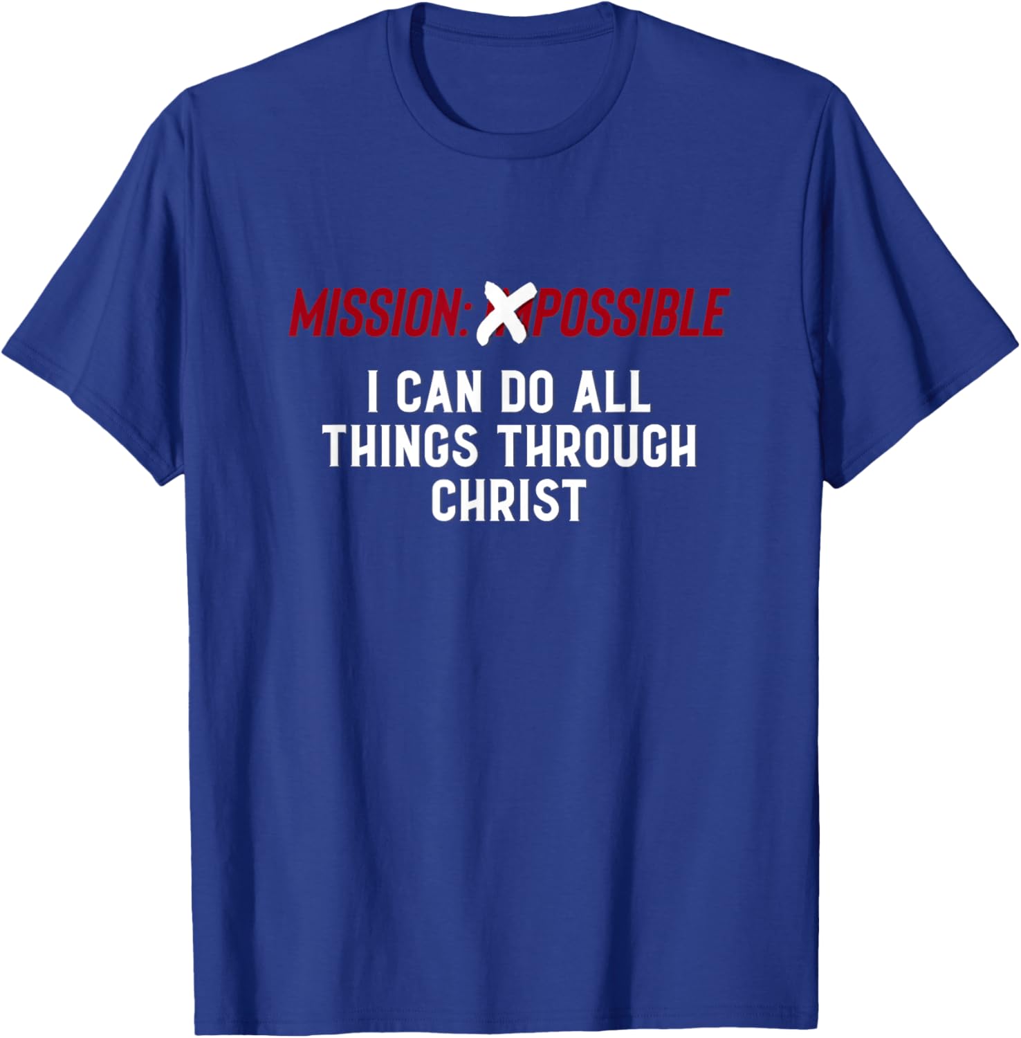 Mission Possible Missionary Gift LDS Elders, Sisters T-Shirt - T-Shirt | Royal