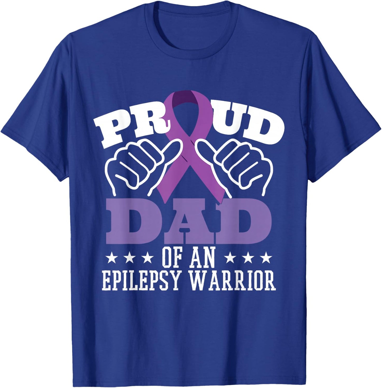 Proud Dad Of An Epilepsy Warrior T-Shirt - T-Shirt | Royal