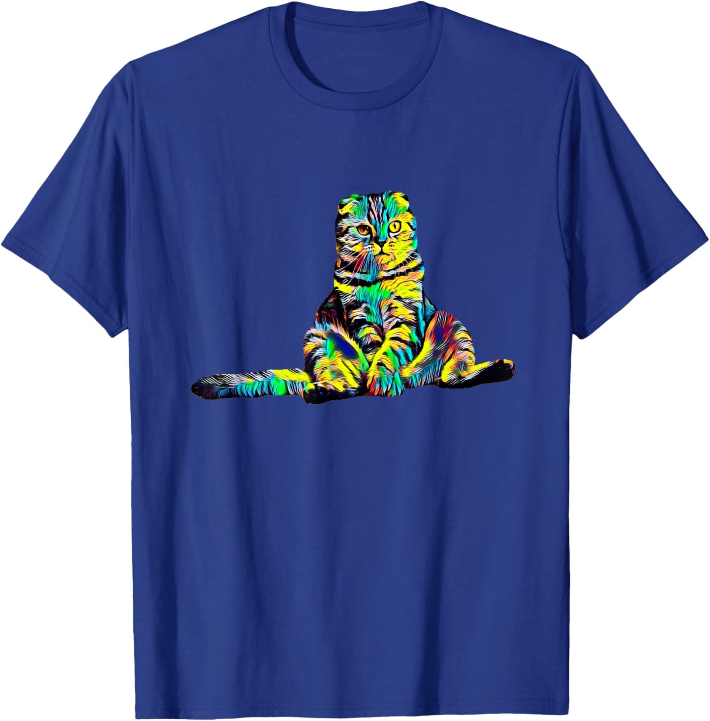 Scottish Fold Cat Men Women Girls Kids T-Shirt - T-Shirt | Royal
