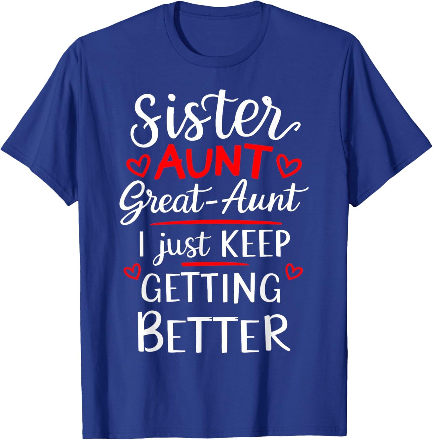 Mother's Day Grandkids Sister Aunt Great Aunt T-Shirt - T-Shirt | Royal