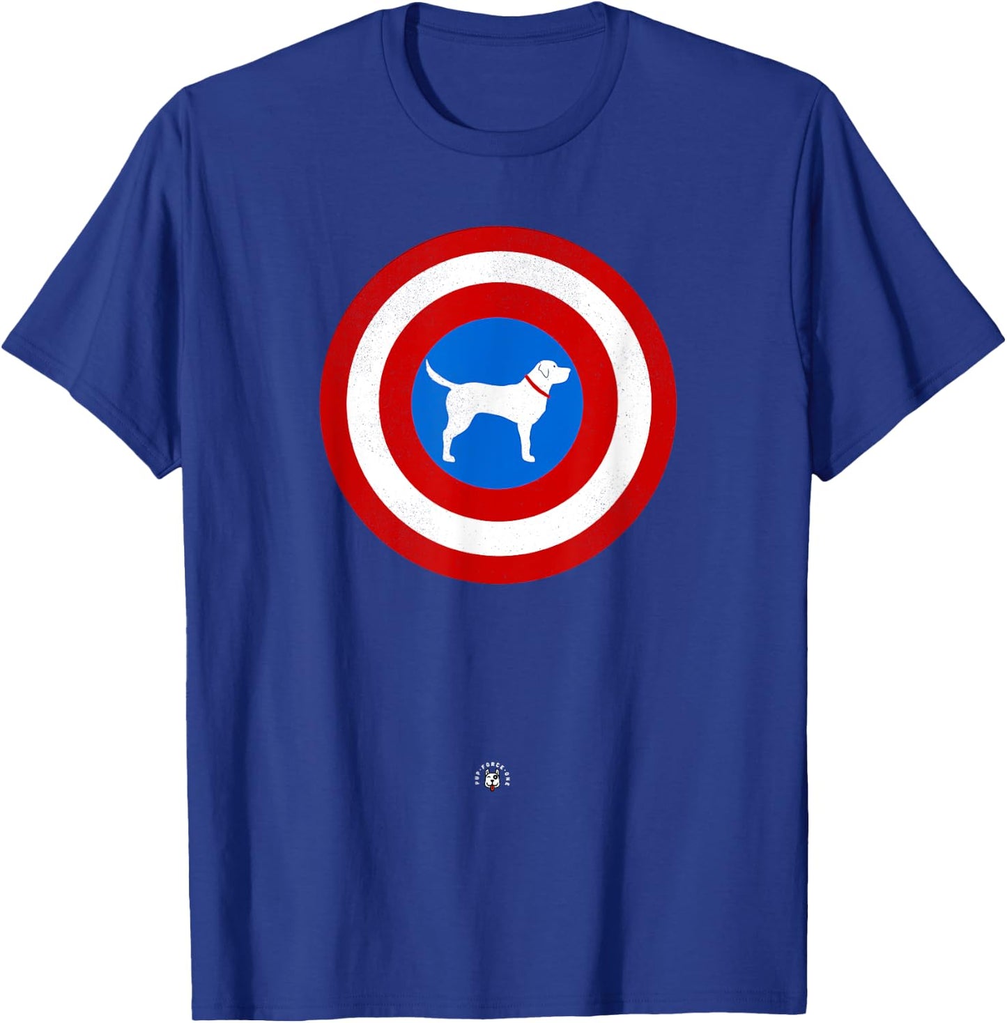 Cute Graphic Superhero Dog - Captain Labrador Men Women Kids T-Shirt - T-Shirt | Royal