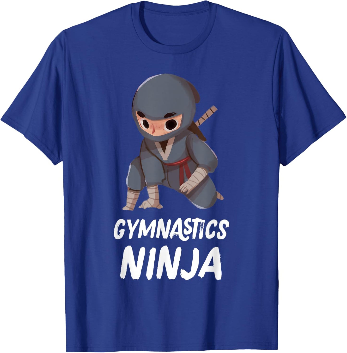 Gymnastics Ninja Boy Funny Sport T-Shirt - T-Shirt | Royal
