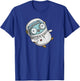 Astronaut Gopher - Fun Programmer Developer GO lang Logo T-Shirt - T-Shirt | Royal