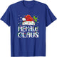 Memaw Claus Christmas Santa Hat Matching Family Xmas Lights T-Shirt - T-Shirt | Royal