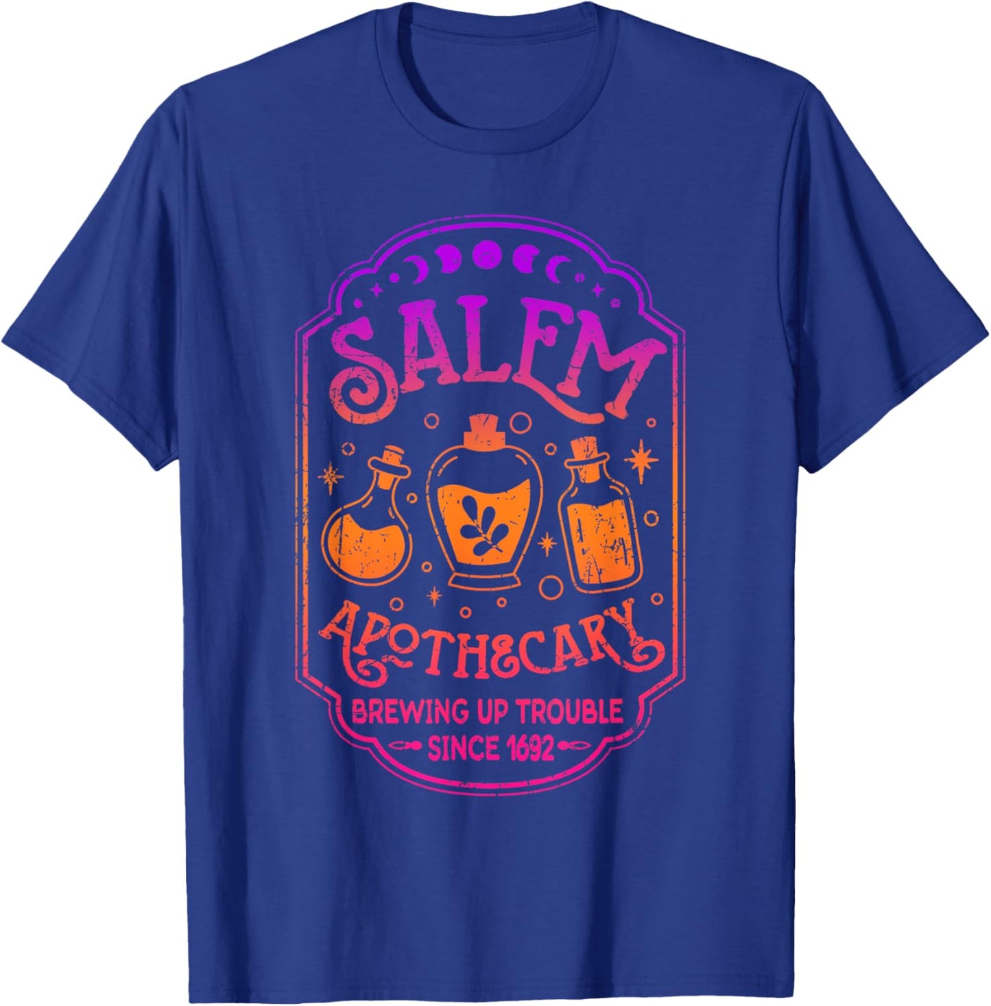 Salem Apothecary Herbalist Witch Brewing Trouble Since 1692 T-Shirt - T-Shirt | Royal