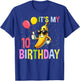 Banana Lover 10 Years Old Kids It's My 10th Birthday Bananas T-Shirt - T-Shirt | Royal