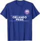 Officially Licensed Orlando Pride Soccer NWSL Apparel T-Shirt - T-Shirt | Royal