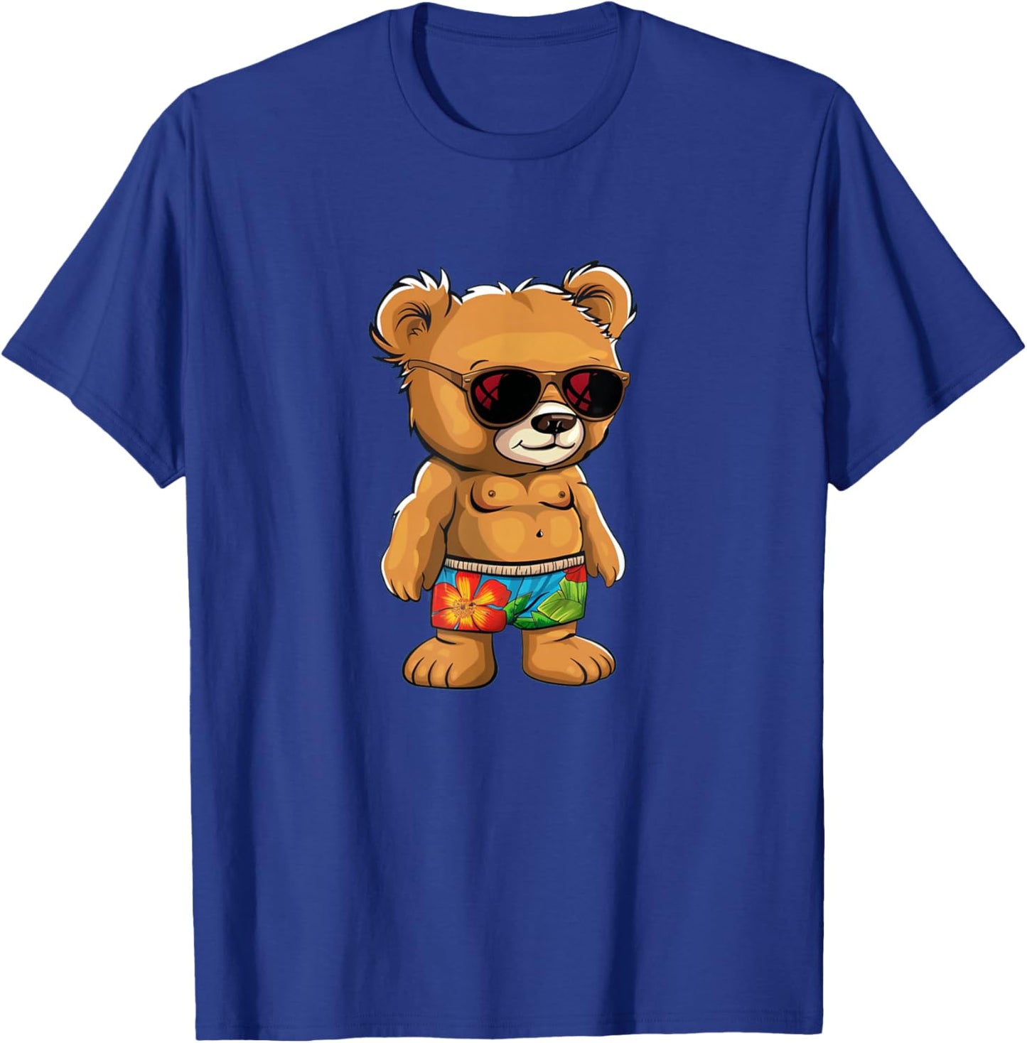 Awesome Teddy Bear swim trunks Costume T-Shirt - T-Shirt | Royal