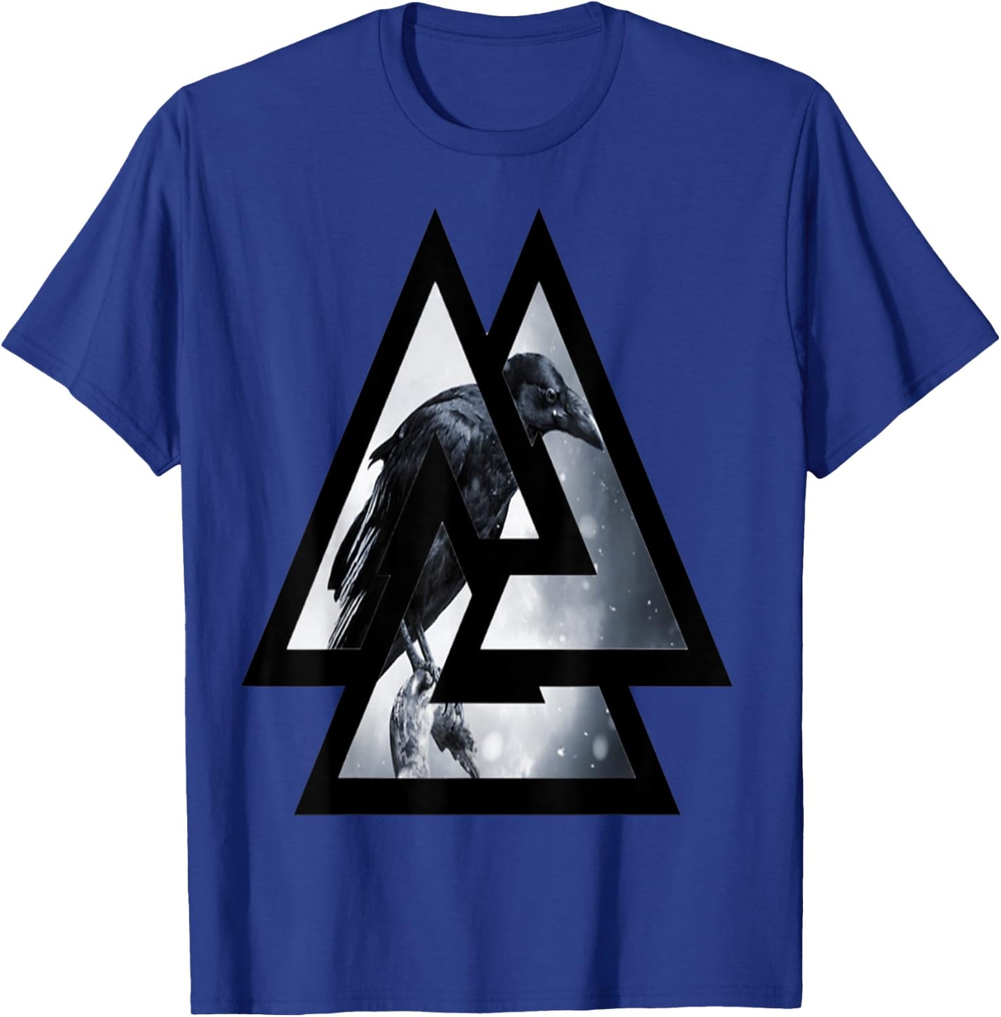 Crow Raven Norse Viking Style Gift Vikings lover T-Shirt - T-Shirt | Royal